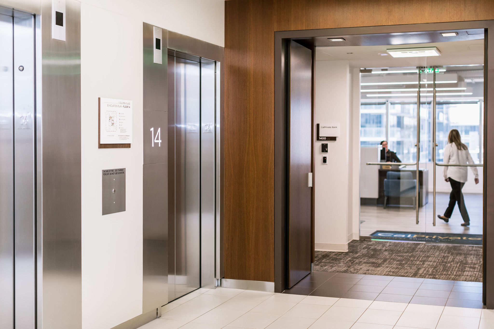 CalPrivate Bank | Downtown San Diego | Interior Entrance
